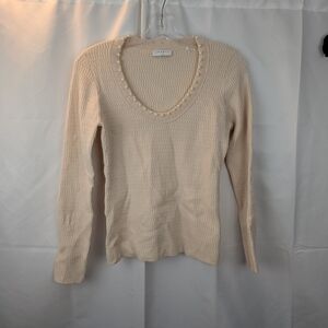 Sandro wool blend Chic Cream Sweater size M(by measurements )in EUC